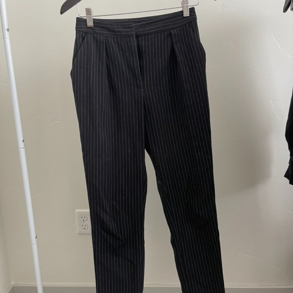 Forever 21 Black and White Striped Pants